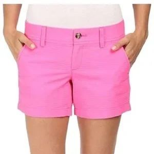 Lilly Pulitzer Pink Jacquard Callahan Shorts-Excellent Condition-size 6